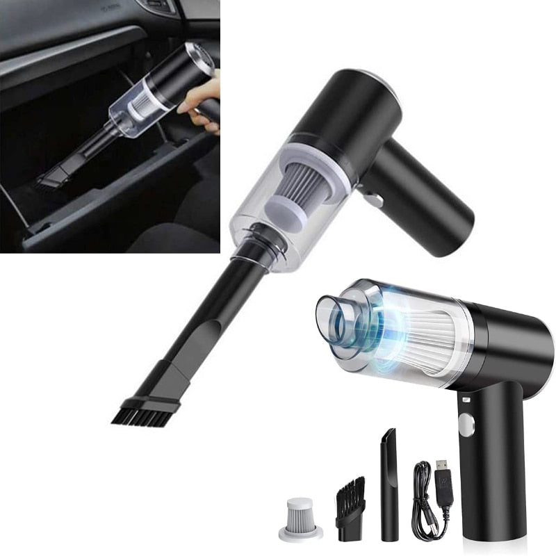 AeroClean Trådløs Mini Støvsuger med Støvsugersfunksjon – USB Oppladbar | Skanto