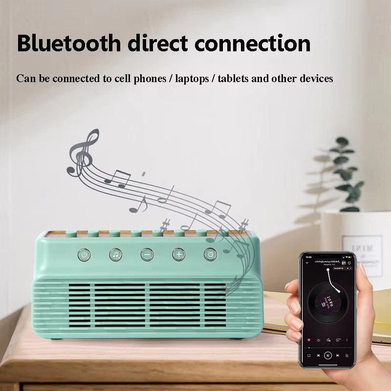 Tragbarer Bluetooth-Lautsprecher med hvite Rauschen, Naturgeräuschen og Schlaftimer