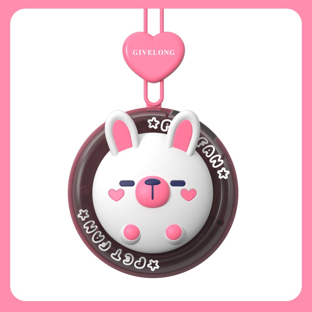 Cartoon Animal Mini Kids Neck Fan | Skanto