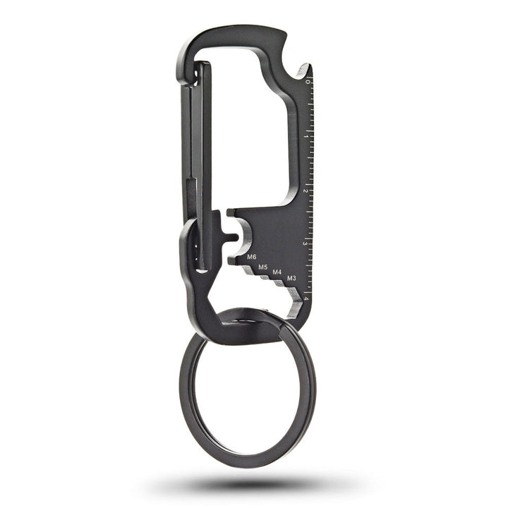 Skanto | Rustfritt Stål EDC Multi Tool Flaskåpner Nøkkelring