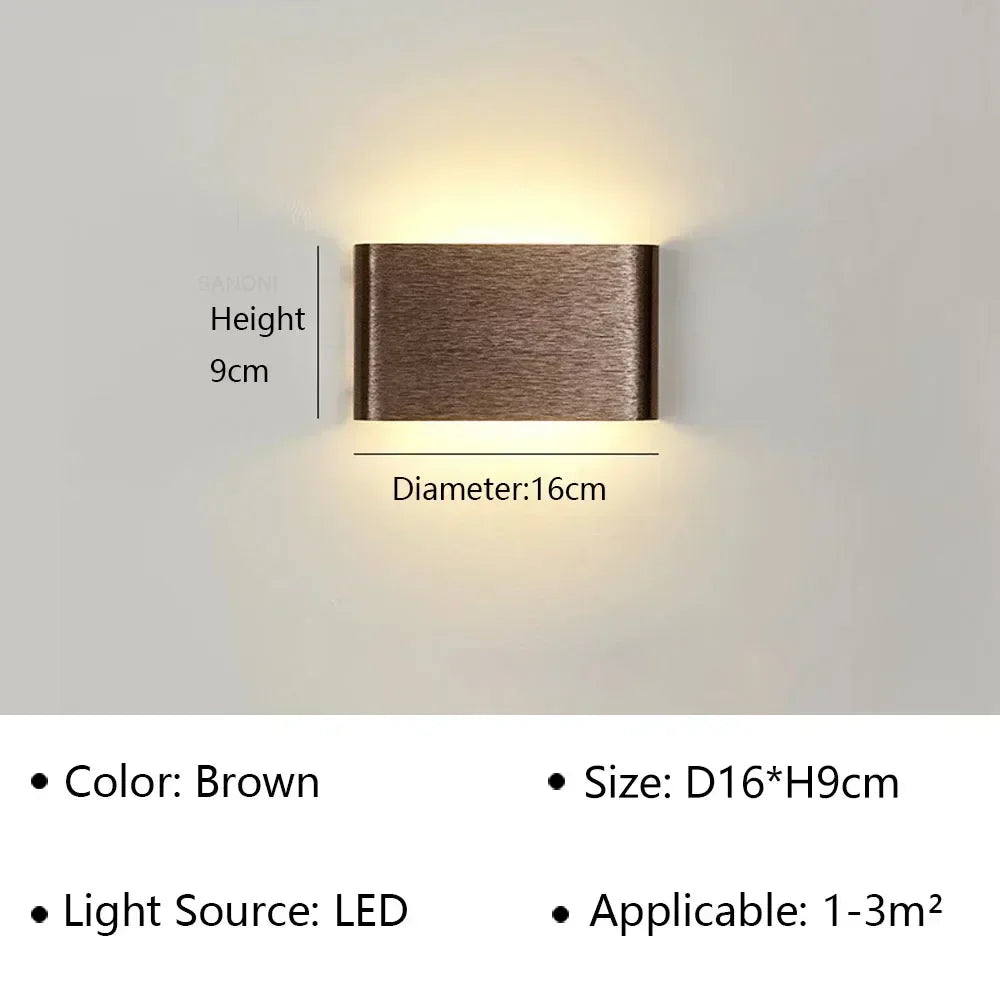 Skanto | LumiEra Moderne LED Vegglampe | Stilrent Design | Varme Hvite Lys for Soverom, Gang & Bad