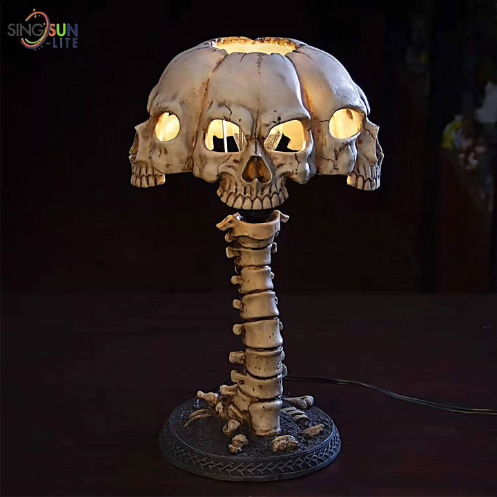 Skanto Luminøse Hodeskalle Nattlys Kreativ Harz Hodeskalle Bordlampe Hjem Kontor Dekor Desktop Ornament Skanto Fest Dekor