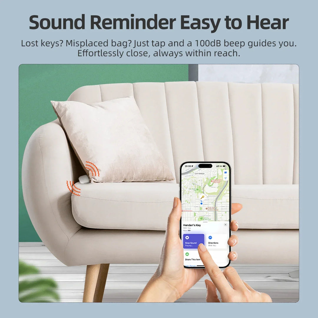 Skanto | Sikker Tag Mini GPS Anti-Tap Bluetooth Tracker