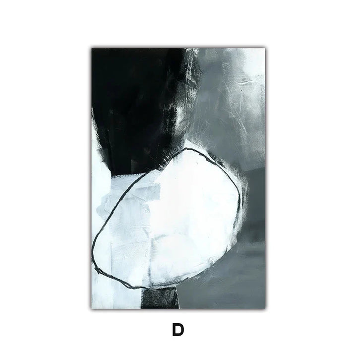 Mørke Stener Abstrakt Veggkunst Fine Art Lerret Utskrifter Nordiske Bilder For Moderne Leilighet Stue Hjemmekontor Dekor | Skanto