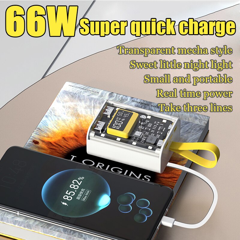 Skanto | Transparent Insight Hurtigladings Powerbank