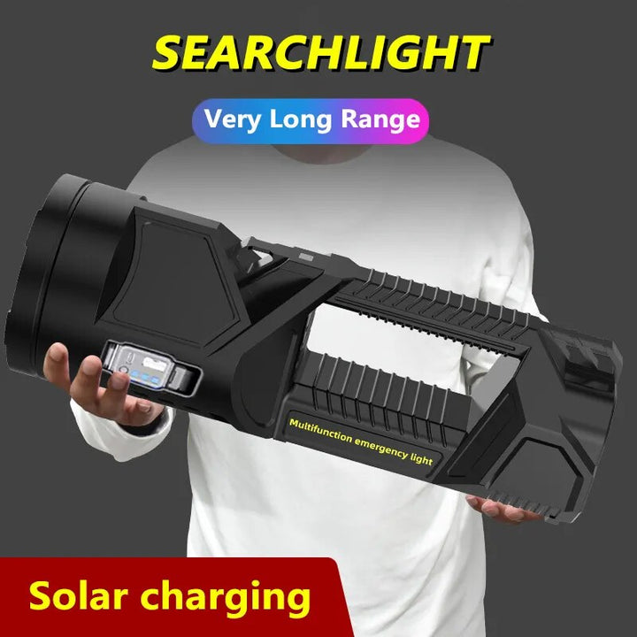 Solar Høy Effekt Multifunksjons Lommelykt | Skanto