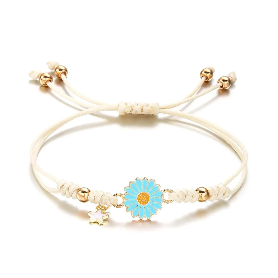 Skanto | Fléttet Feminin Blomster Stjerne Armbånd