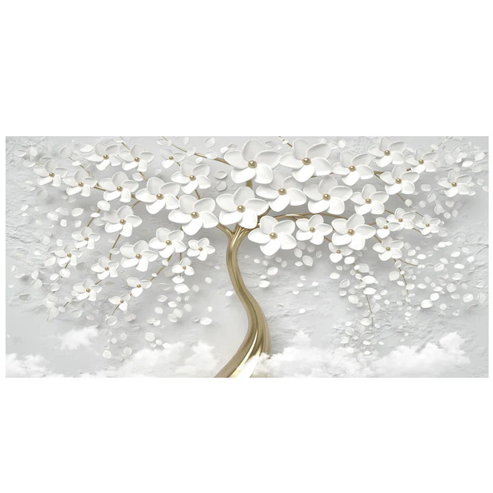 Abstrakt Floral Stor Blomster Petal Trevegg Kunst Fine Art Lærredsutskrifter Bilde For Stue Soverom Salong Kunst Dekor | Skanto