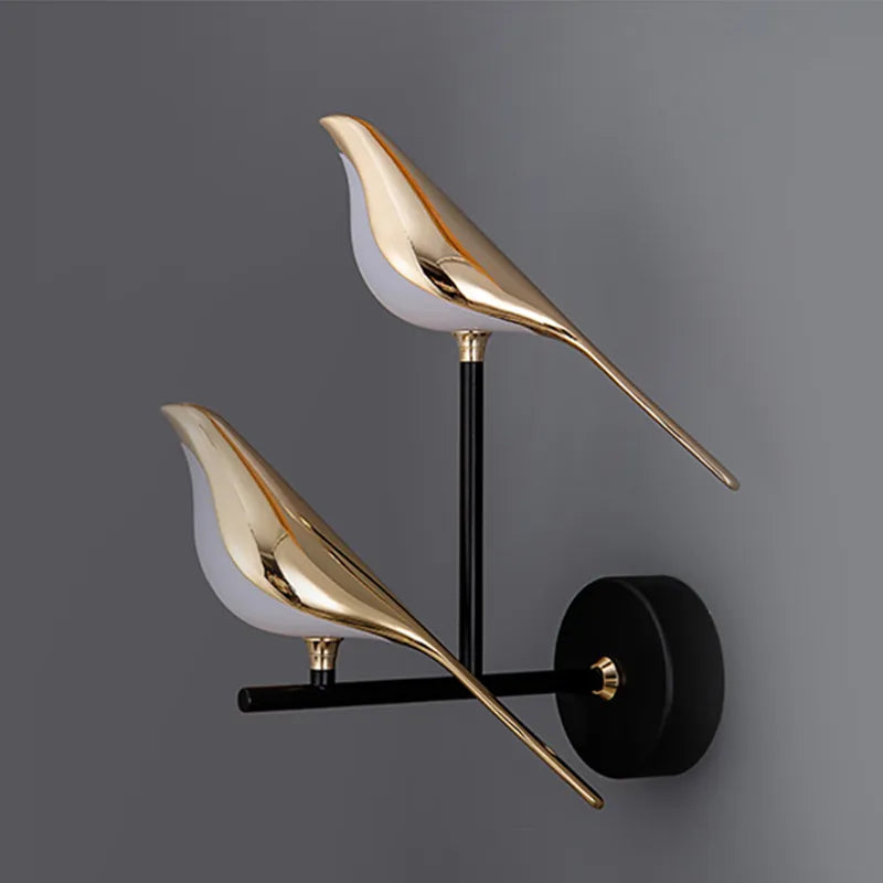 Skanto | BirdGlow – Fortryllende Vegglampe med Fugl for Mykt, Fangende Lys