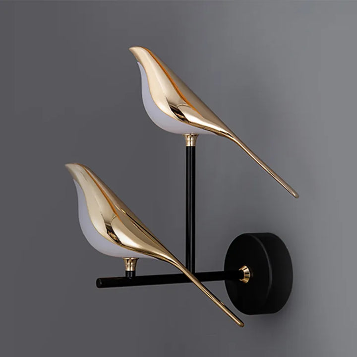 Skanto | BirdGlow – Fortryllende Vegglampe med Fugl for Mykt, Fangende Lys