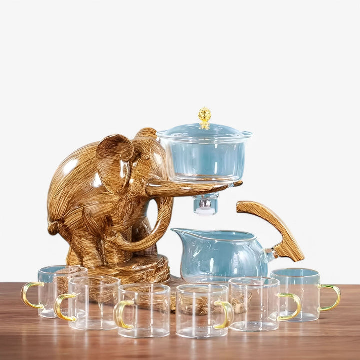 Skanto | Elephant Glass Te Sett med Varmebestandig Kanne