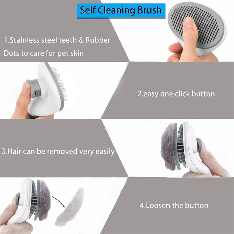 Pet Hair Grooming Brush | Skanto