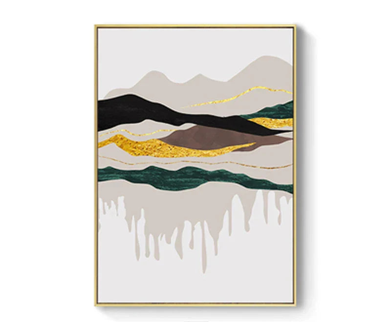 Abstract Mountain Landscape Wall Art Fine Art Canvas Prints Pictures For Modern Apartment Living Room Bedroom Hotel Room Art Decor | Skanto