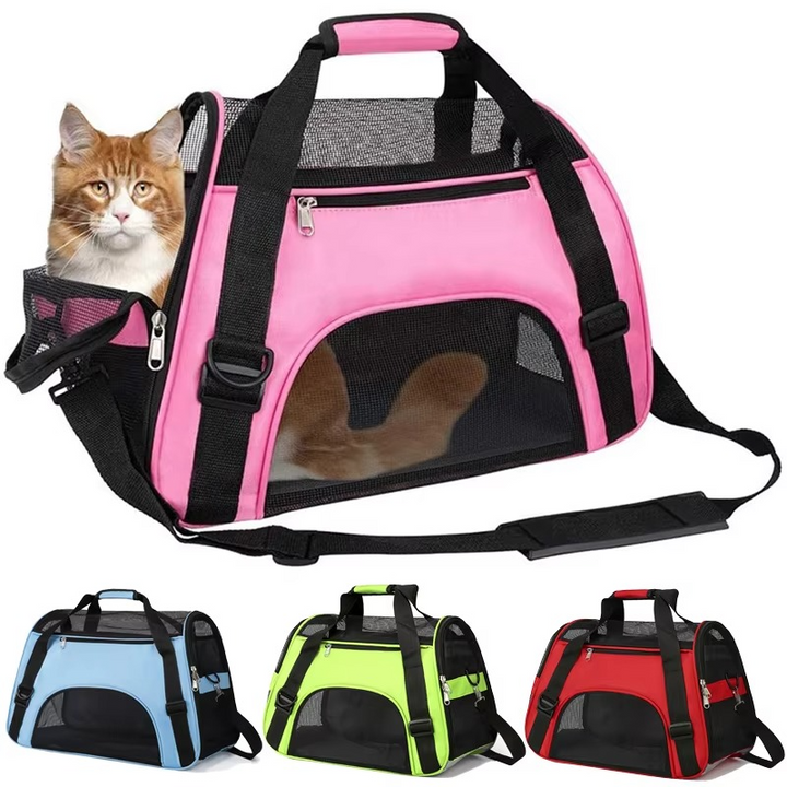 Skanto | Myk sided pet carrier with breathable mesh for small dogs and cats