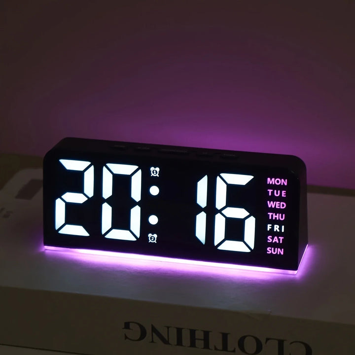 Skanto | Moderne LED Hele Uken Utstilling Nattlampe Vekkerklokke