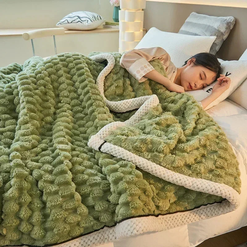 Skanto | Velutura Plysjteppe laget av Turtle Velour | Fluffy & Varm | For Seng, Sofa & Reiser | Anti-Pilling | Ulike Størrelser & Farger