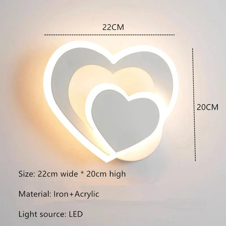 HeartGlow Vegglampe - Moderne LED Belysning Skanto
