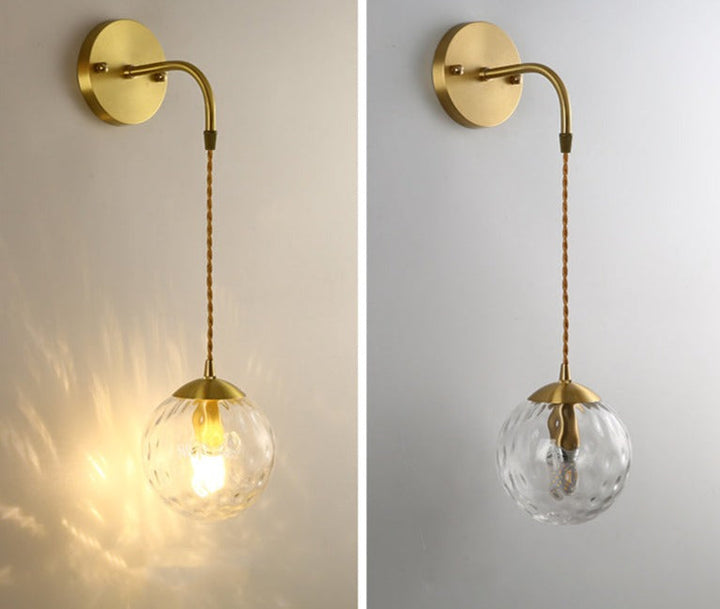 Skanto | SphereLuxe – Skandinavisk Vegglampe med Justerbart Lys