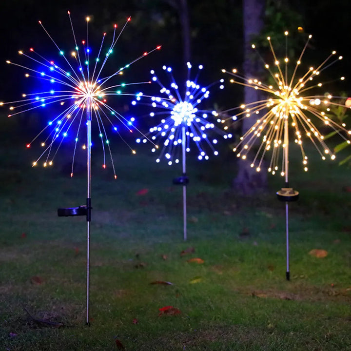 Skanto | LED Solcelle Fyrverkeri Fe Utendørs Gangbane Lys