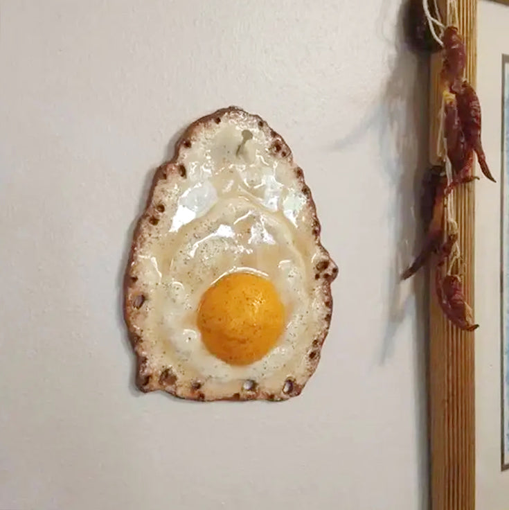 Crispy Fried Egg Veggskulptur | Skanto
