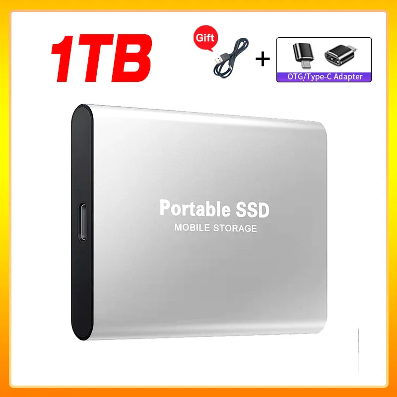 Skanto | Høyhastighets Ekstern Solid State Drive 1TB Bærbar Ekstern Harddisk ssd 2TB Ekstern harddisk ssd harddisk For Laptop Mac