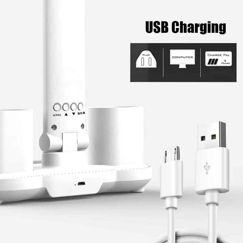 Skanto | Multifunksjonell 3 i 1 Skrivebord LED Lampe