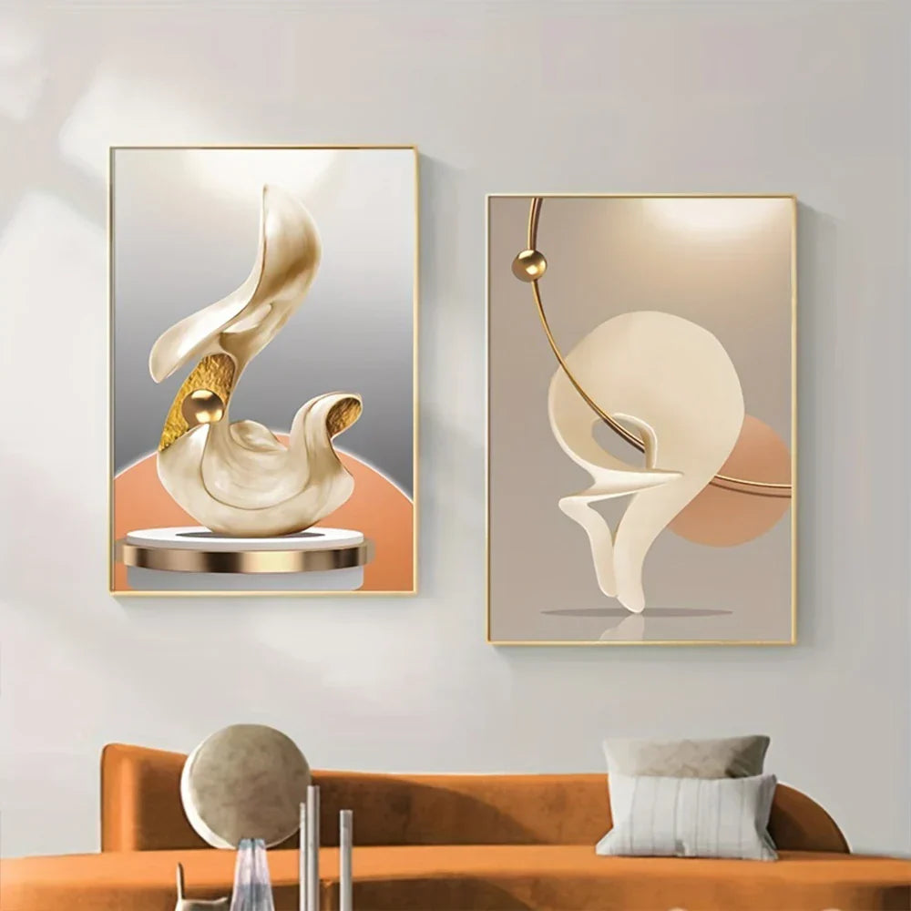 Moderne estetikk abstrakt stilleben veggkunst fine kunst lerrettrykk lys luksus bilder for stue spisestue hjemmekontor dekor | Skanto