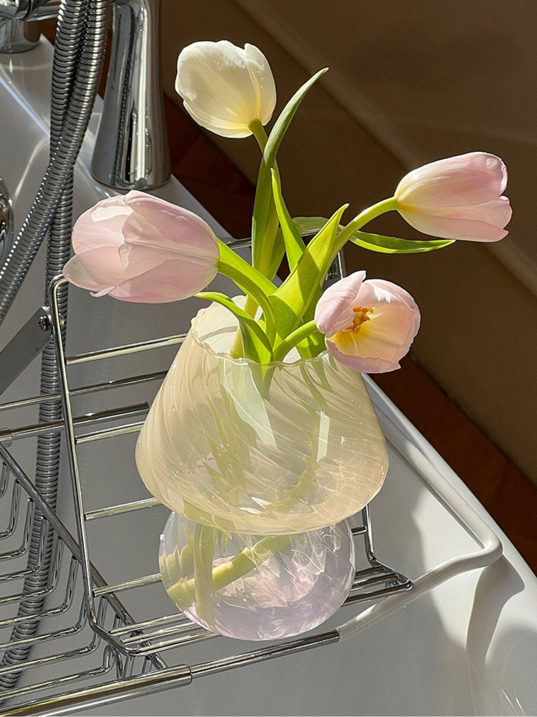 Nordisk Stripete Glassvase | Skanto