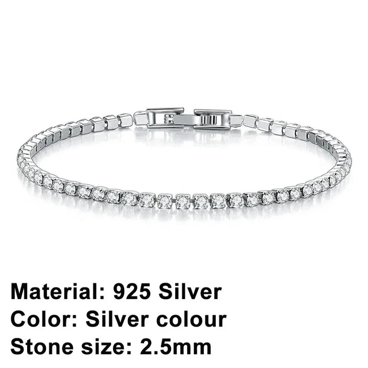 Skanto | Tennisarmbånd – Skinne med holdning: Eleganse i sterling sølv og hip-hop stil!