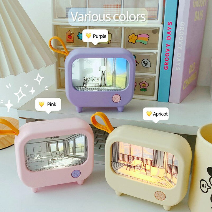 Skanto | Mini Art TV Maleri Dekor Nattlampe