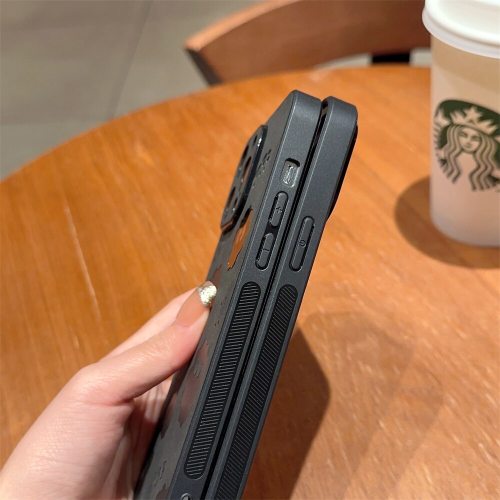 Skanto | Søt Monster Støtsikker Lær iPhone Etui