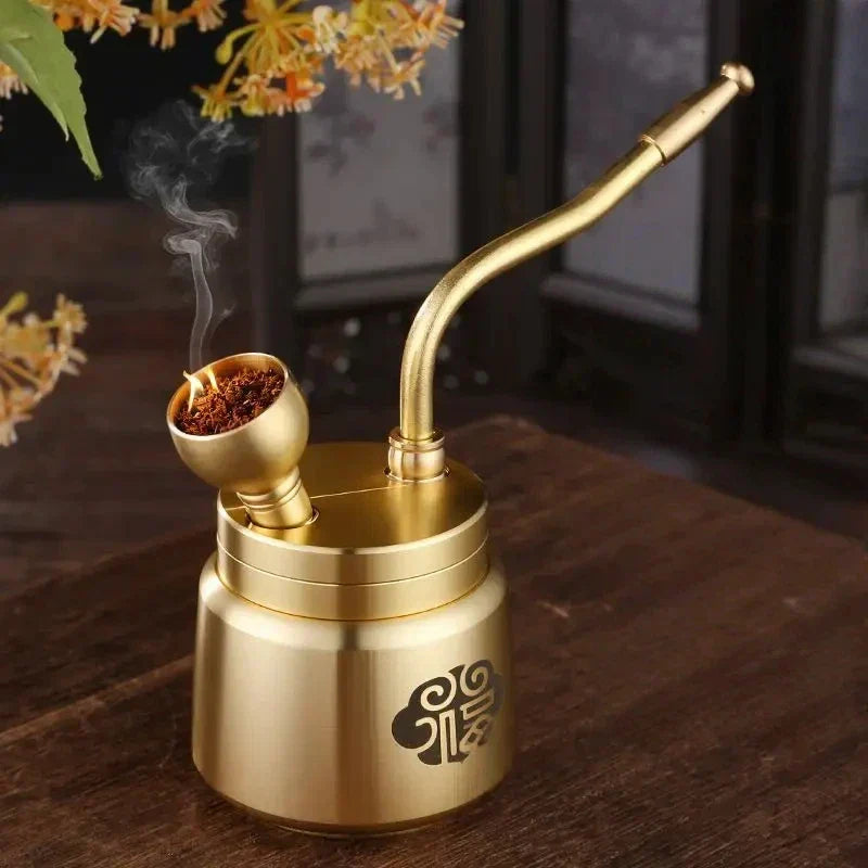 Artisan Messingrør Aromaterapi Røkelsespinner Burner