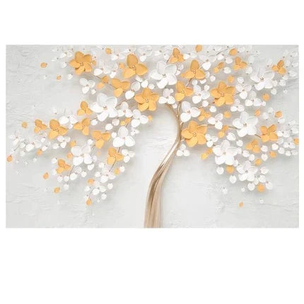 Abstrakt Floral Stor Blomster Petal Trevegg Kunst Fine Art Lærredsutskrifter Bilde For Stue Soverom Salong Kunst Dekor | Skanto