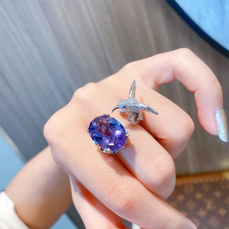 Skanto | Majestetisk Kolibri Edelsten Ring