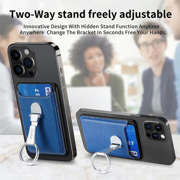 Skanto | Lær Magsafe Telefon Lommebok Holder