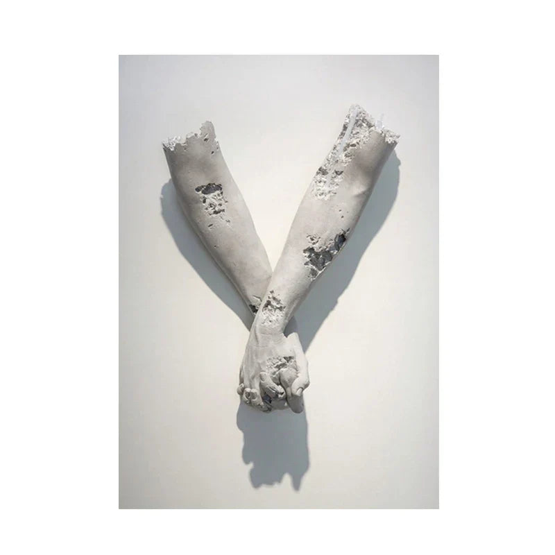 Moderne Urban Abstrakt Jern Statue Veggkunst Fine Art Lærredstrykk 3d Visualisering Figur Kunstbilder For Minimalistisk Leilighet Veggdekor | Skanto