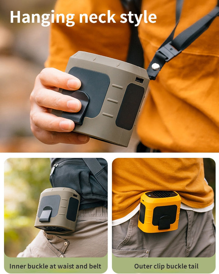 Skanto | Camping Oppladbar Nakke Vifte Power Bank