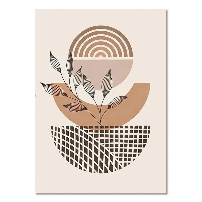Minimalist Terracotta Sol Abstrakt Veggkunst Fine Art Lerretstrykk Moderne Bilder For Stue Soverom Galleri Veggkunst Dekor | Skanto