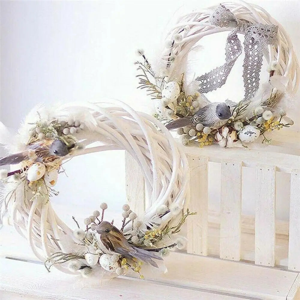 Skanto | WhiteWonder | Luksus Rattan Krans for Jul