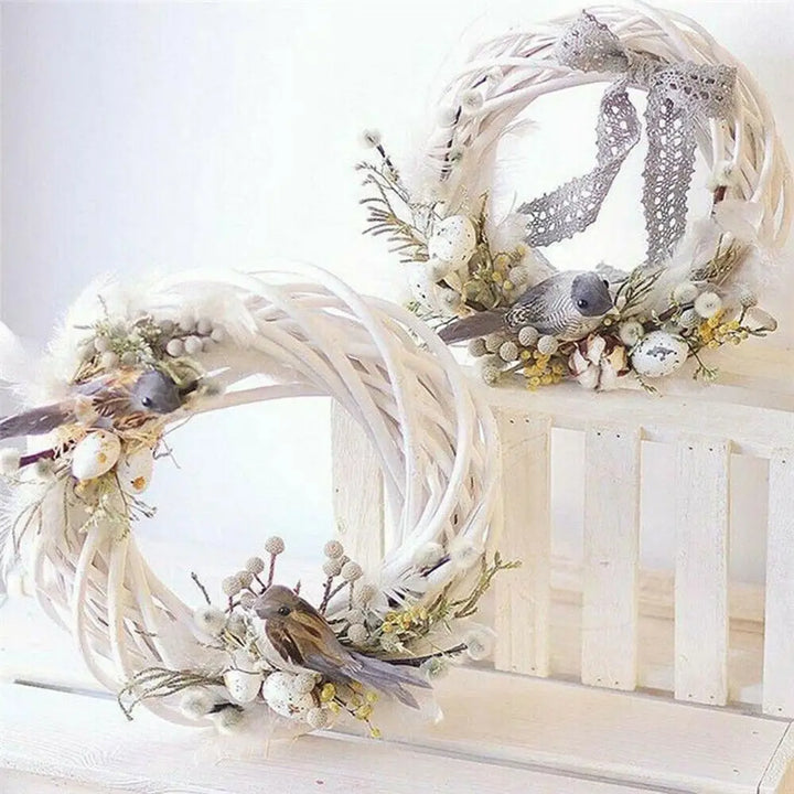 Skanto | WhiteWonder | Luksus Rattan Krans for Jul