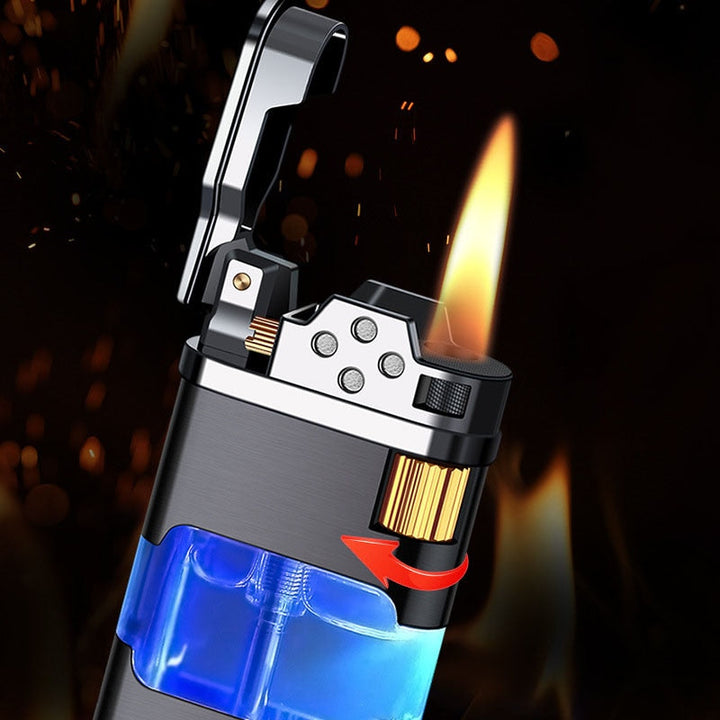 Blå Flamme Metall Vindproof Gass Lighter | Skanto