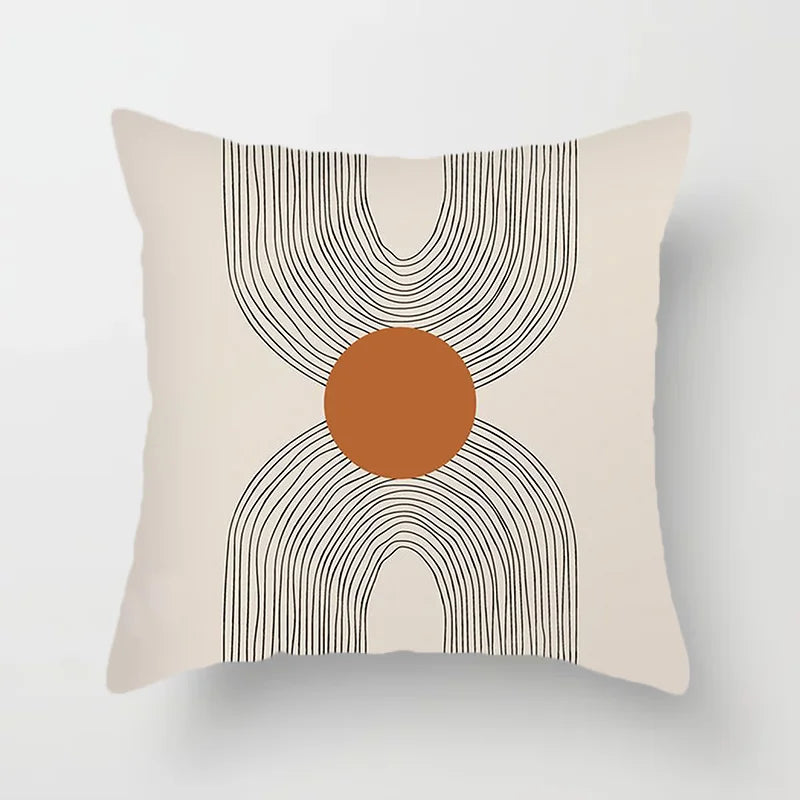 Moderne Kunst Abstrakt Mønster Dekorative Putekopper Kreativ Linje Sofa Stol Putetrekk Kaste Putekasse Hjem Kontor Dekor | Skanto