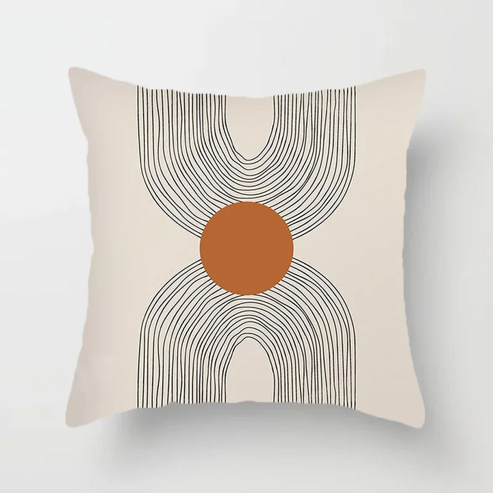 Moderne Kunst Abstrakt Mønster Dekorative Putekopper Kreativ Linje Sofa Stol Putetrekk Kaste Putekasse Hjem Kontor Dekor | Skanto