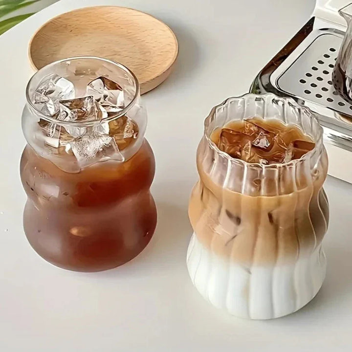 Varmebestandig ribbet tumbler 4-delt sett Skanto