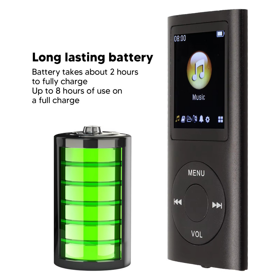 Skanto | Kompakt høyoppløselig 1.8" LCD MP3-spiller