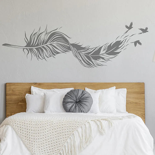 Birds Of A Feather Vinyl Veggklistremerke For Soverom Stue Fjernbar Peel & Stick Veggdekal For Kreativ DIY Hjemmedekor | Skanto