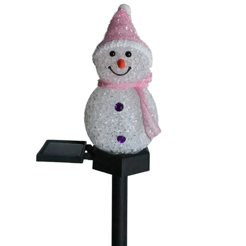 Solcel-drevet Snømann Lampe - SolarSnow | Skanto