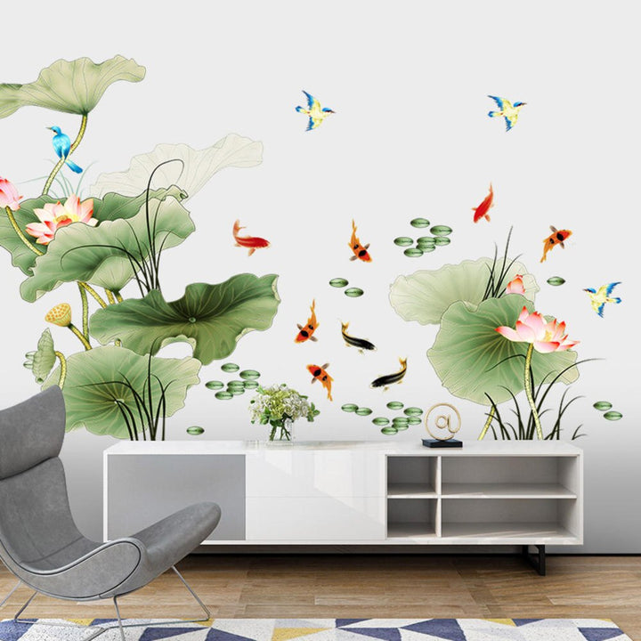 Skanto | Moderne Blossom Lotus Selvklebende Veggklistremerke