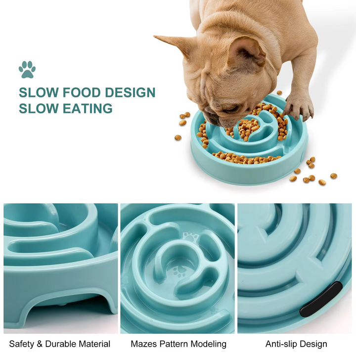 Skanto | Ultimate Pet Slow Feeder Bowl – Sikker og robust for alle dyrestørrelser
