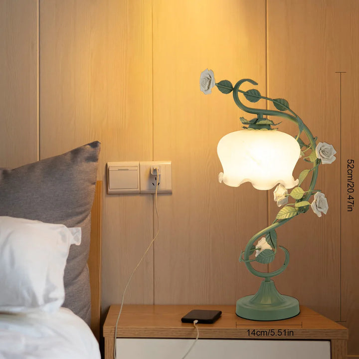 Skanto | Kunstnerisk Naturtema-Blomster Skrivebordslampe